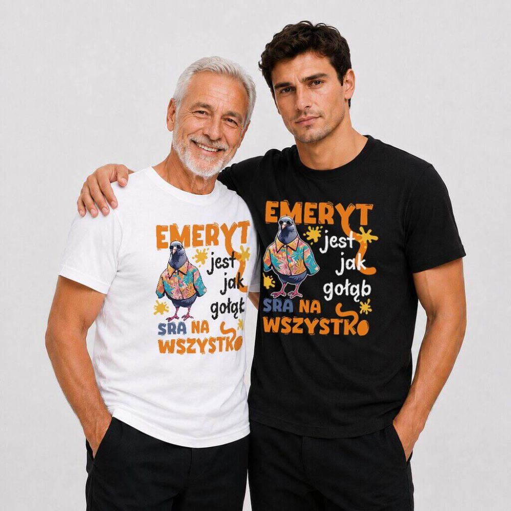 T-shirt Emeryt Jak Gołąb — zdjęcie 5