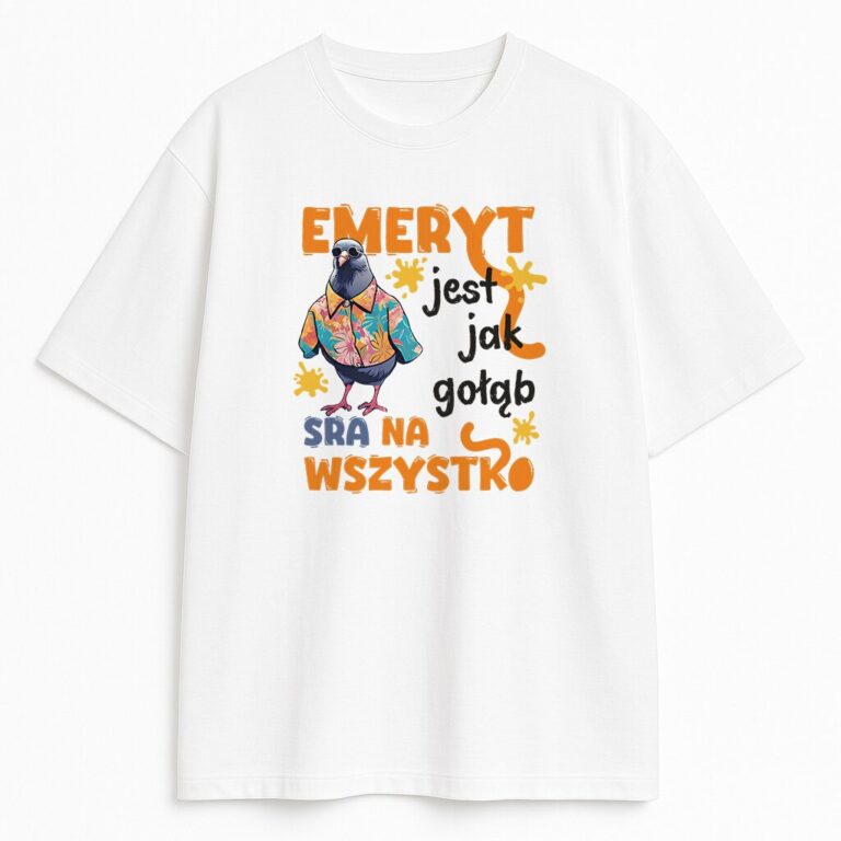 T-shirt Emeryt Jak Gołąb