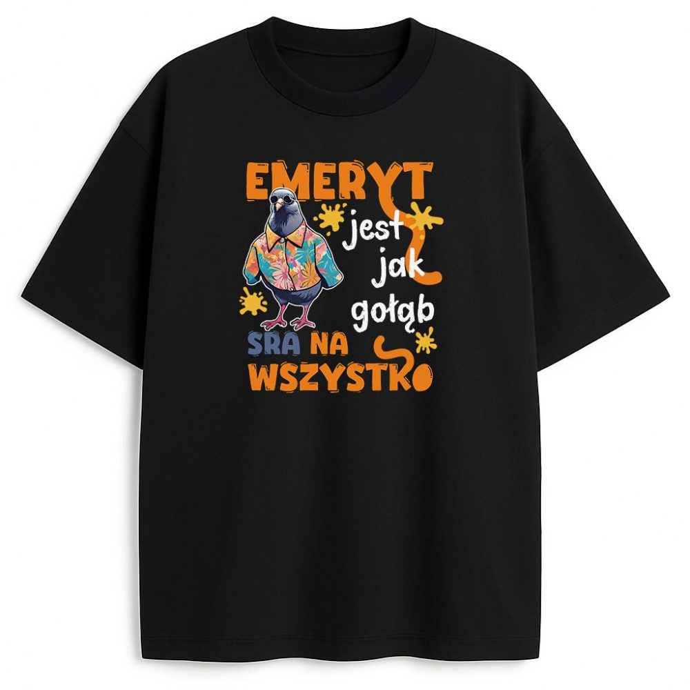 T-shirt Emeryt Jak Gołąb — zdjęcie 2