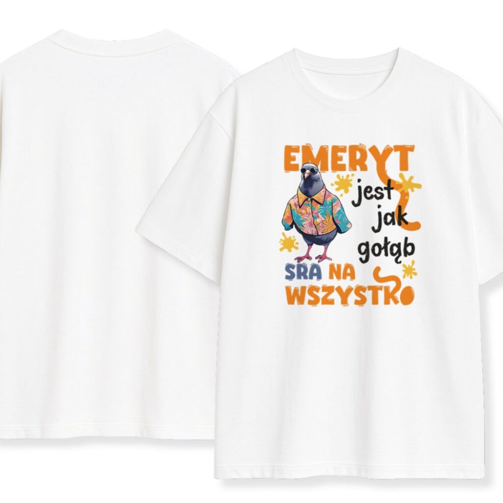 T-shirt Emeryt Jak Gołąb — zdjęcie 6