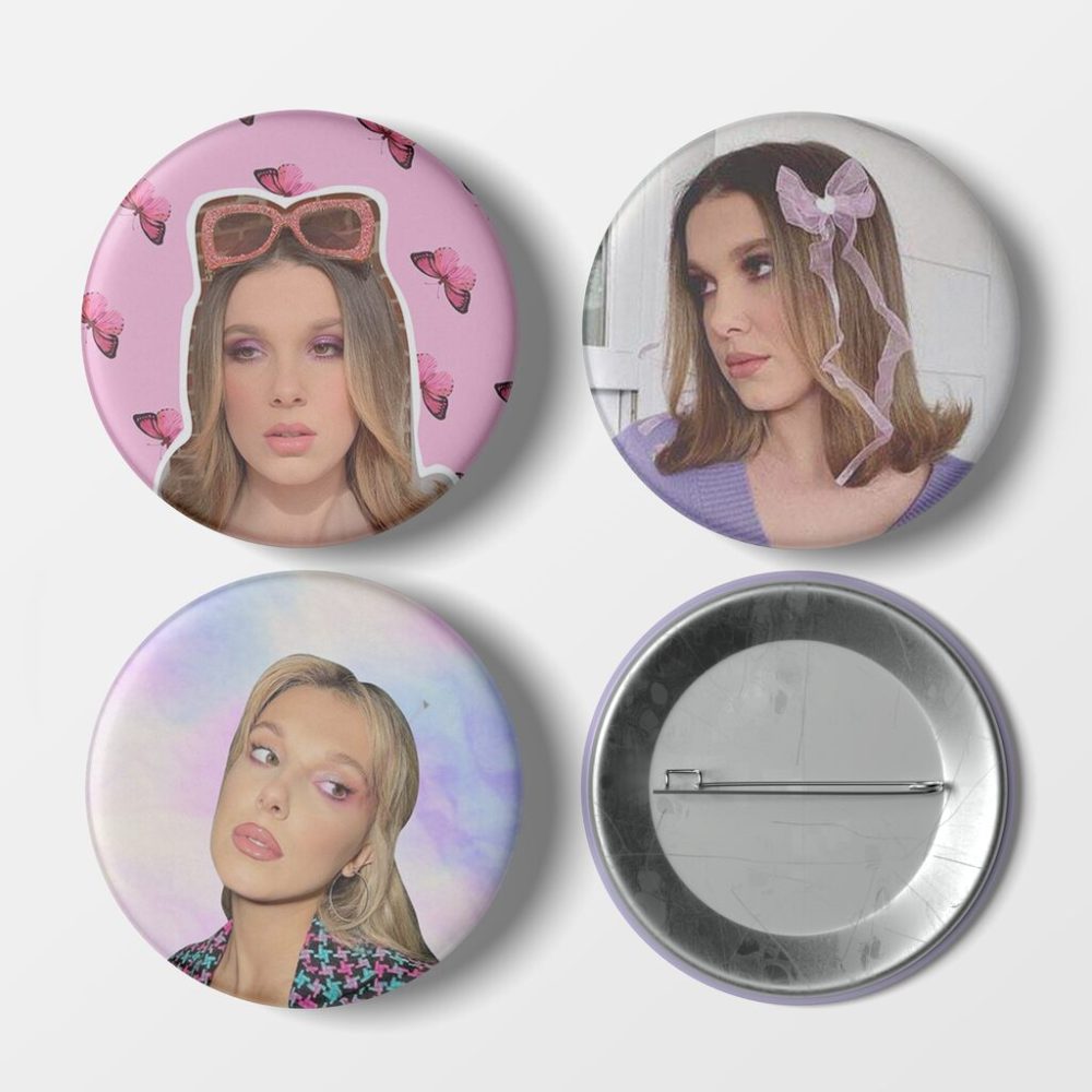 Przypinka Millie Bobby Brown Pink — zdjęcie 4