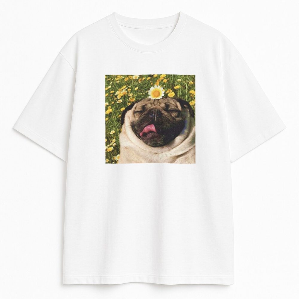 T-shirt Pugs Chill — zdjęcie 2