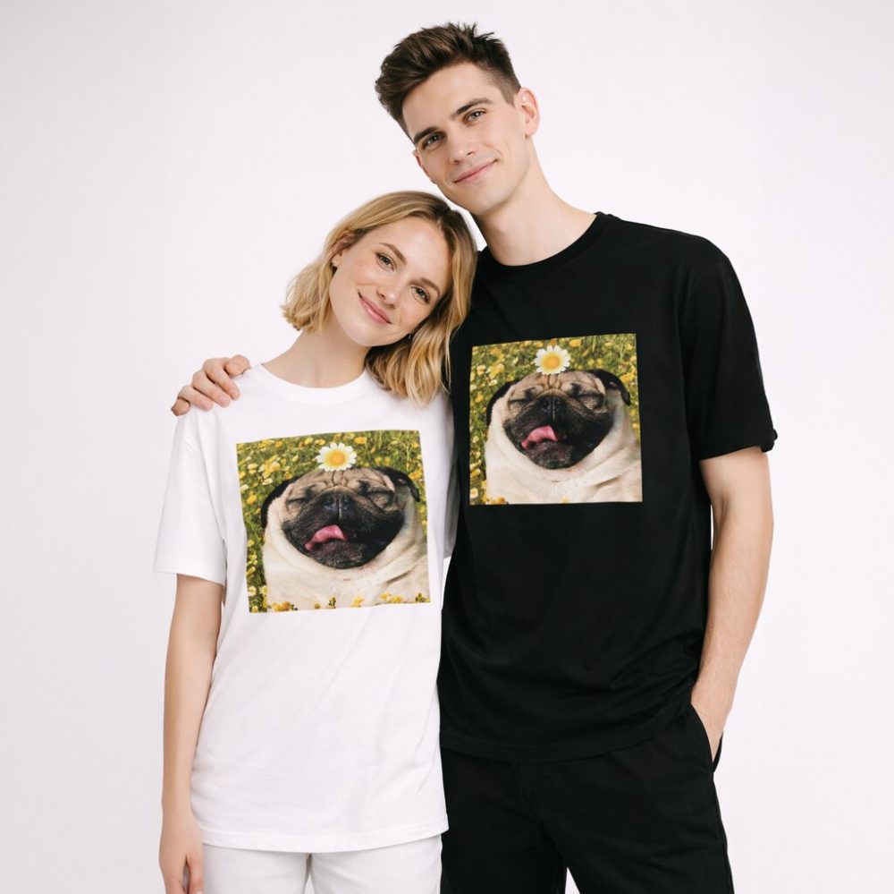 T-shirt Pugs Chill — zdjęcie 3