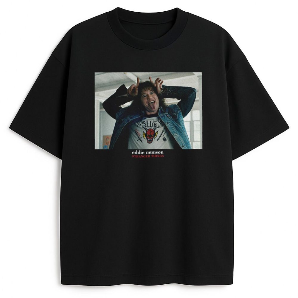 T-shirt Eddie Munson Stranger Things — zdjęcie 1