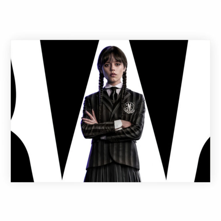 Plakat Wednesday Addams Black