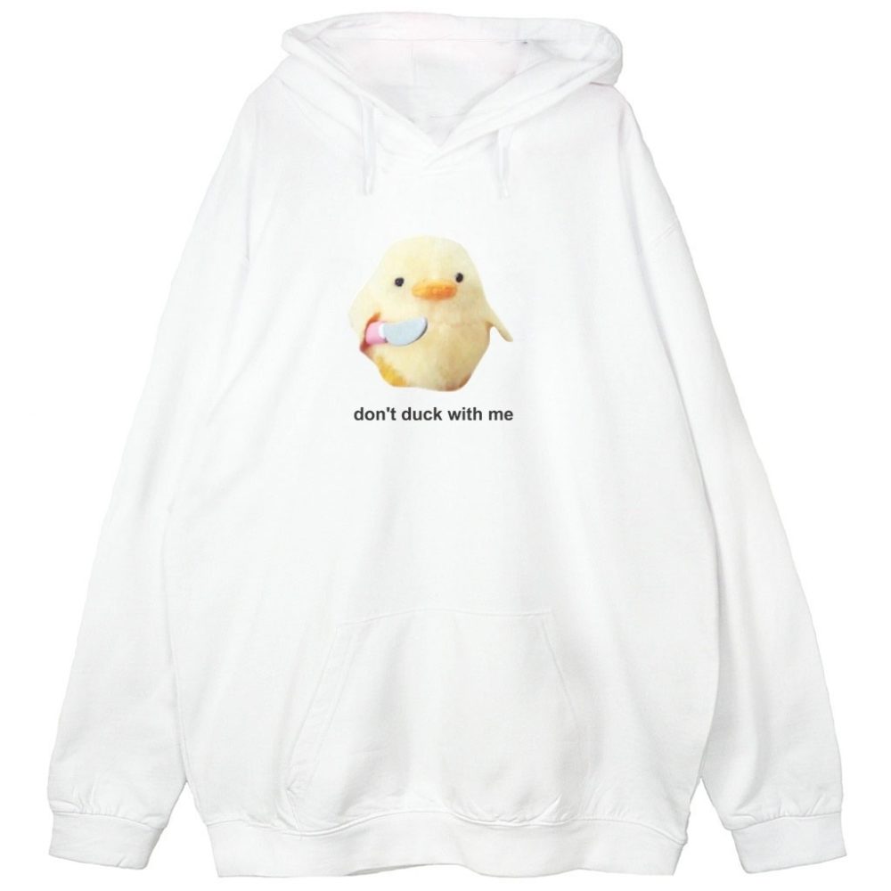 Bluza z kapturem Duck Meme — zdjęcie 2