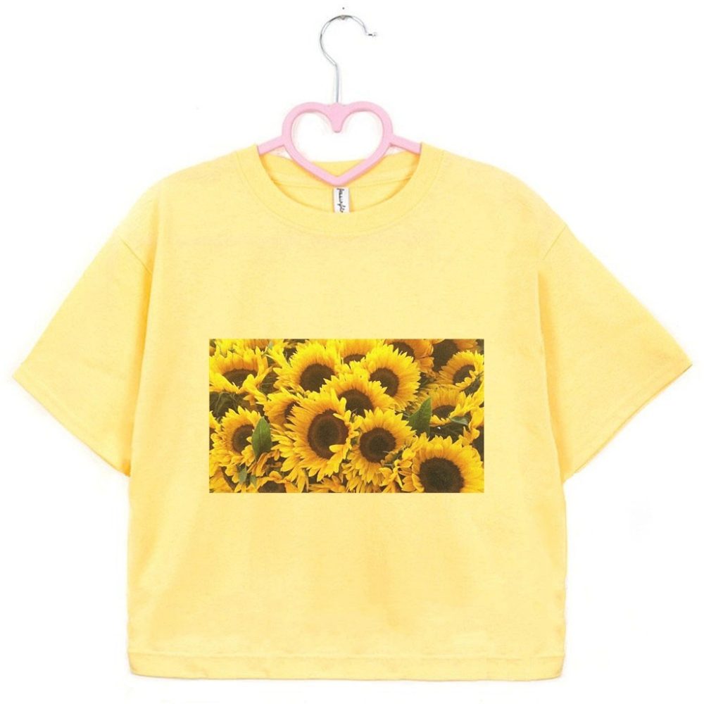 Crop top Sunflowers — zdjęcie 1