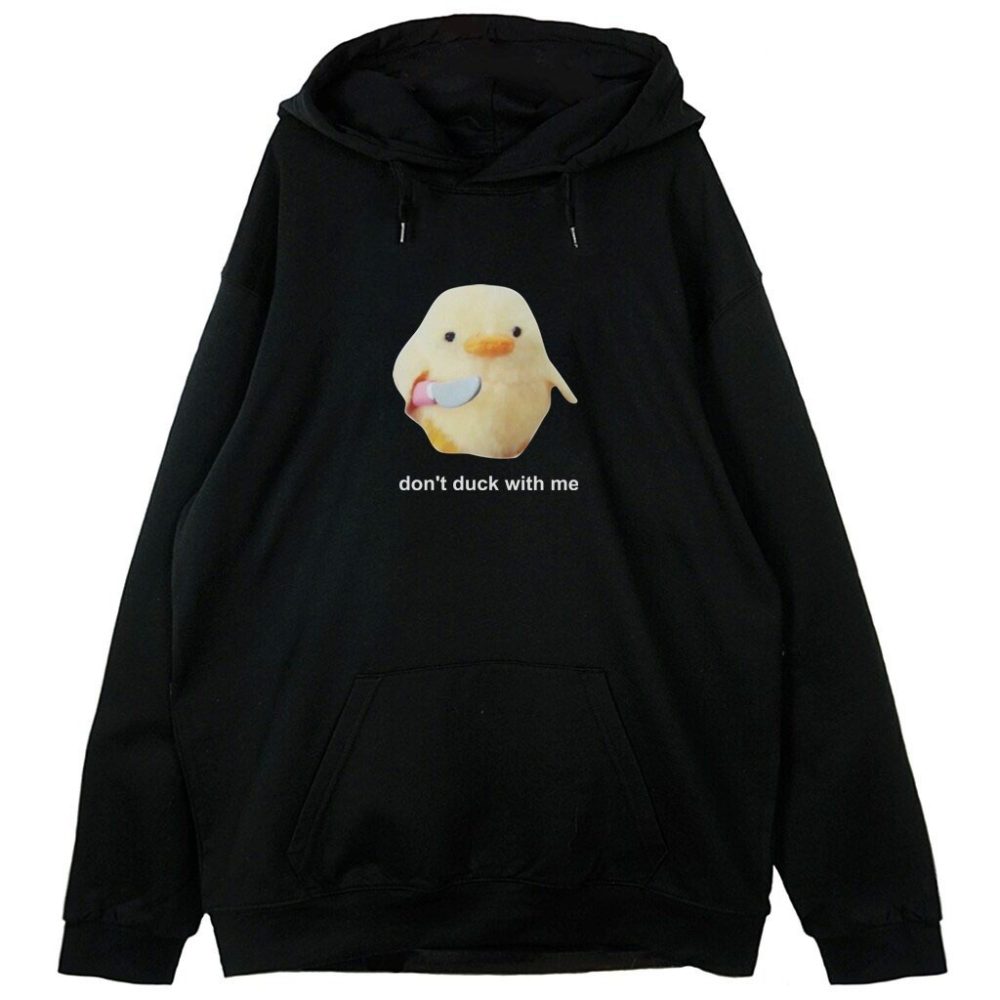Bluza z kapturem Duck Meme — zdjęcie 3