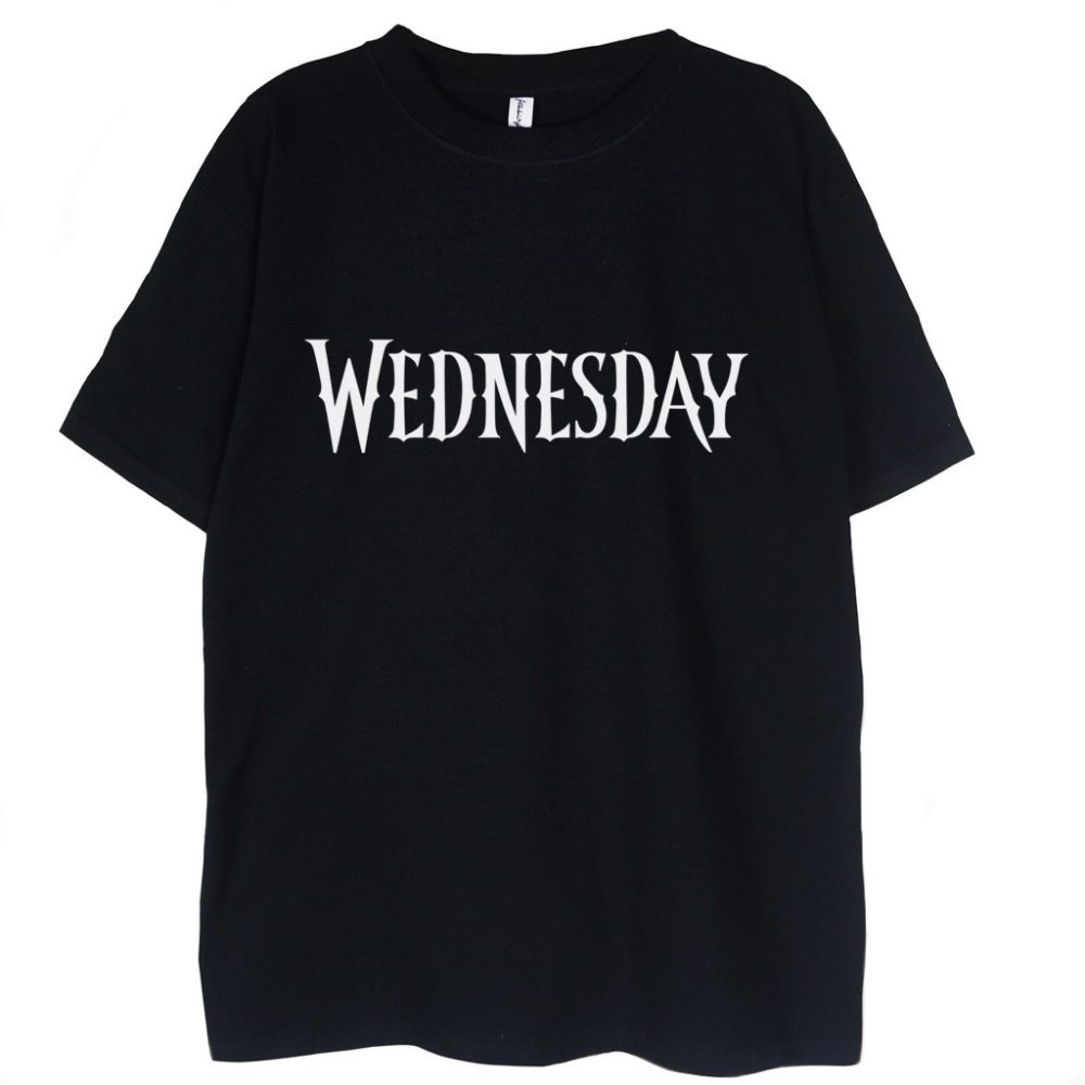 T-shirt Wednesday Addams Logo — zdjęcie 1