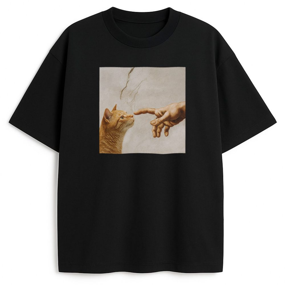 T-shirt Oh God Cat — zdjęcie 1