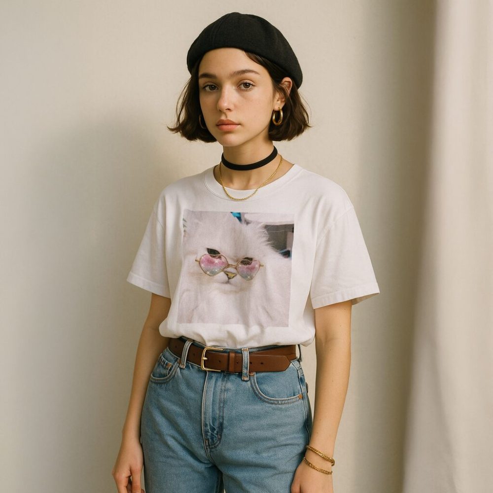T-shirt Celebrity Cat — zdjęcie 3