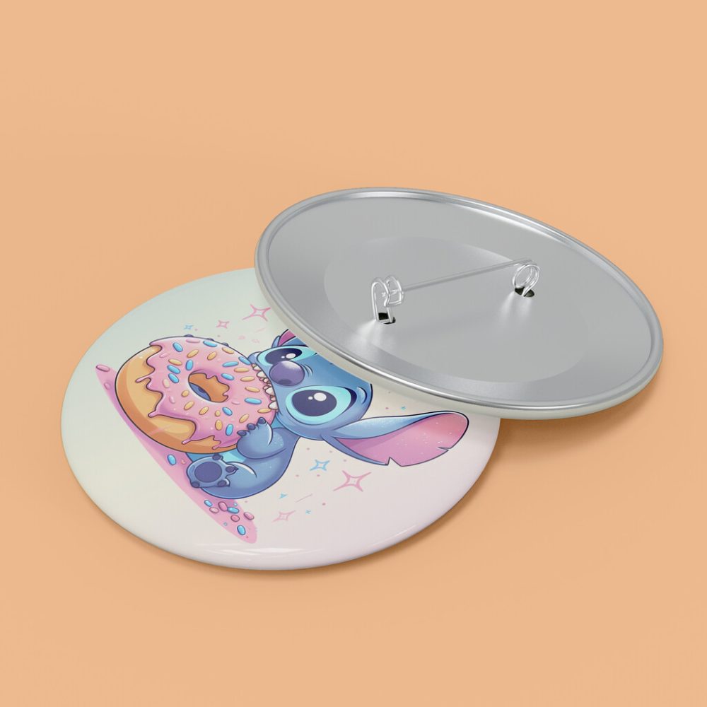 Przypinka Stich i różowy Donut — zdjęcie 3