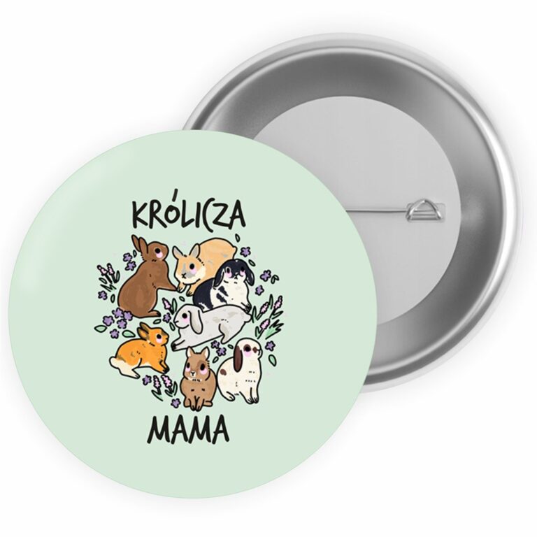 Przypinka Królicza Mama