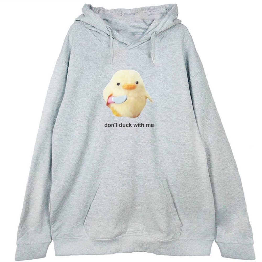 Bluza z kapturem Duck Meme — zdjęcie 1