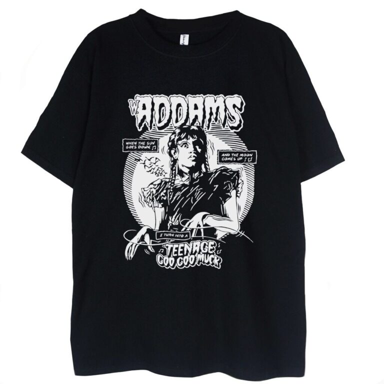 T-shirt Wednesday Addams Comic