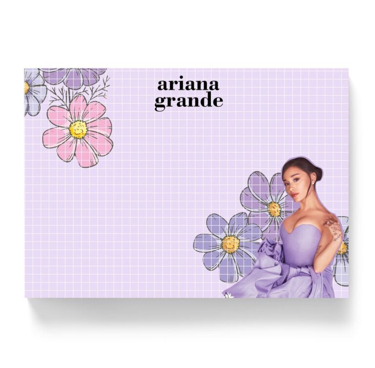 Duży notes Ariana Grande Lawenda A5