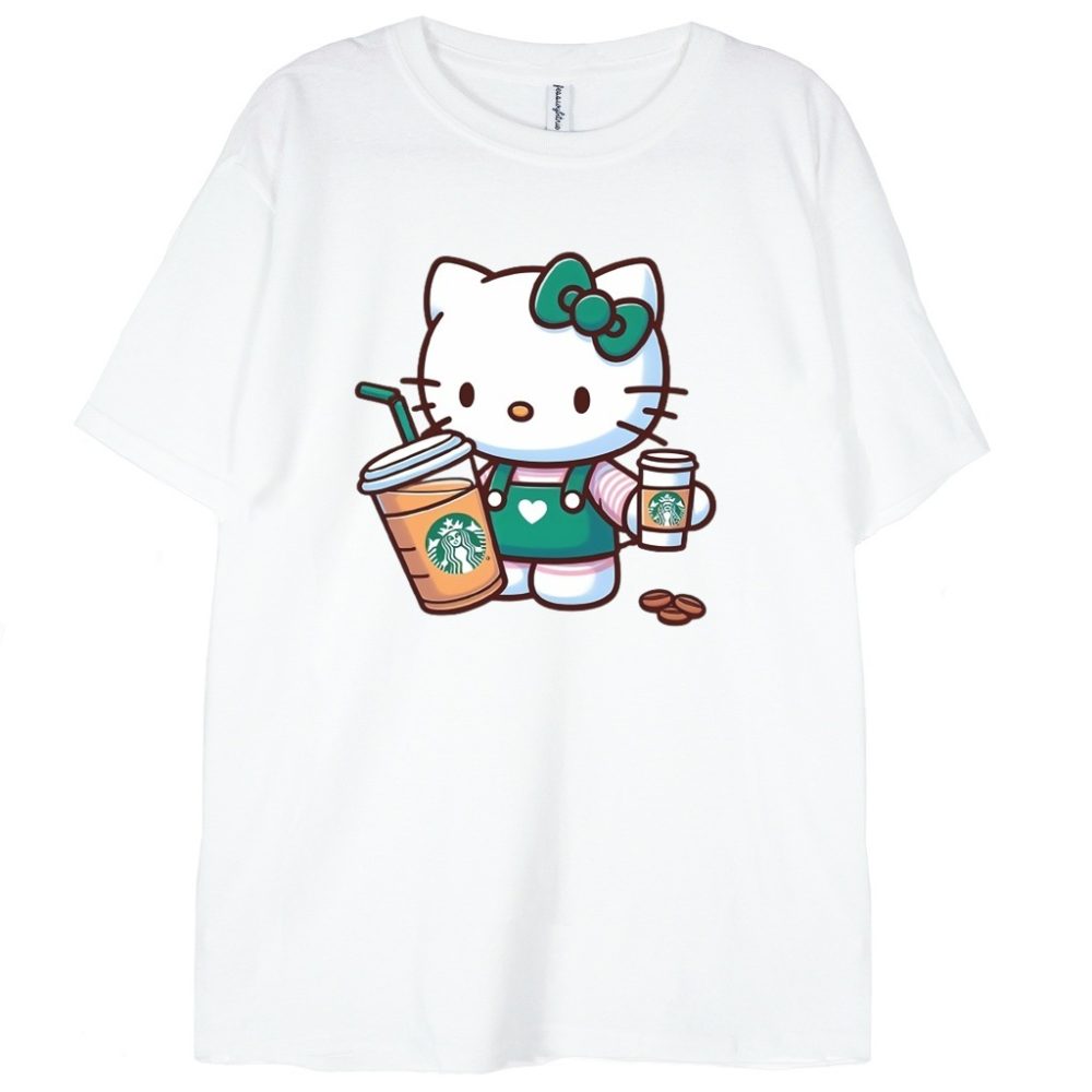 T-shirt Hello Kitty Coffee — zdjęcie 3