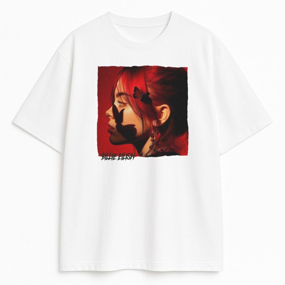 T-shirt Billie Eilish Red Wyprzedaż — zdjęcie 1