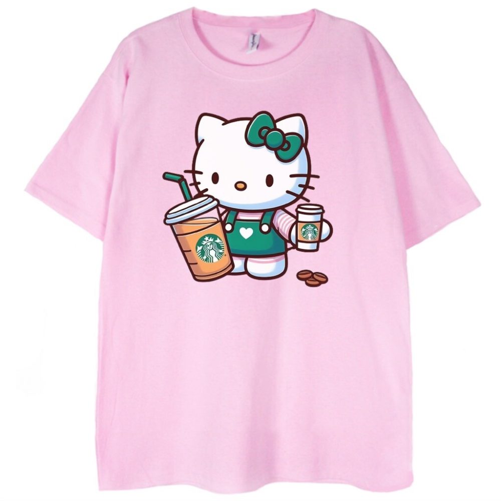 T-shirt Hello Kitty Coffee — zdjęcie 2