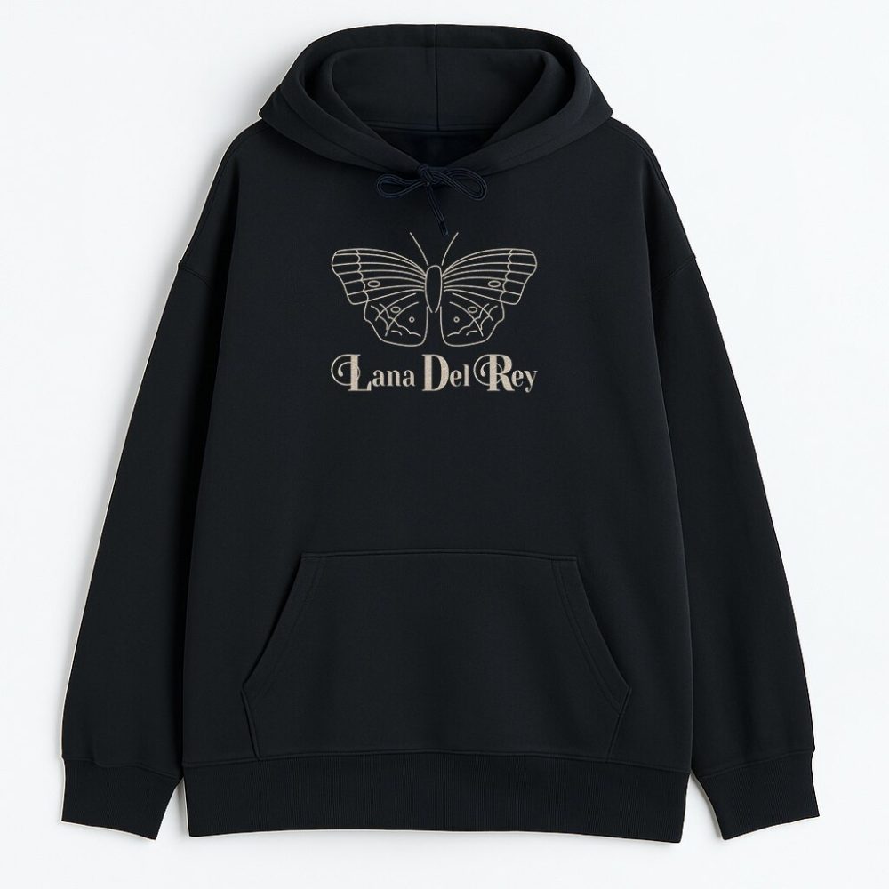 Dwustronna bluza z kapturem Lana Del Rey Butterfly — zdjęcie 2