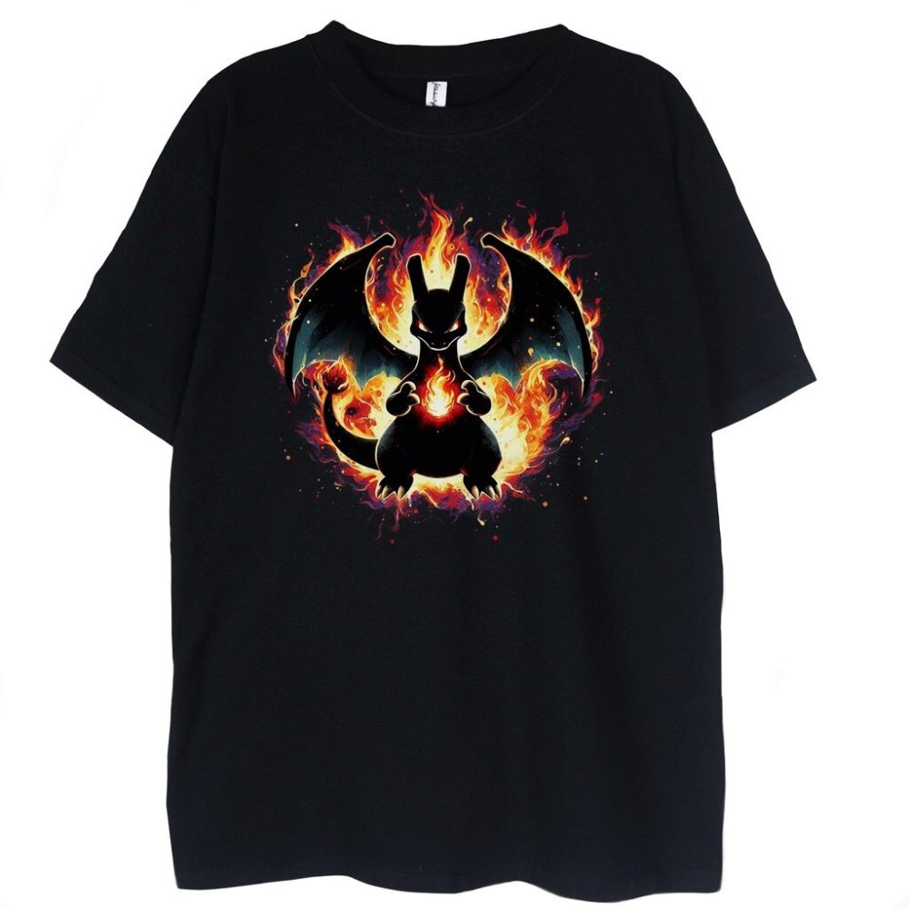 T-shirt Charizard Fire — zdjęcie 1