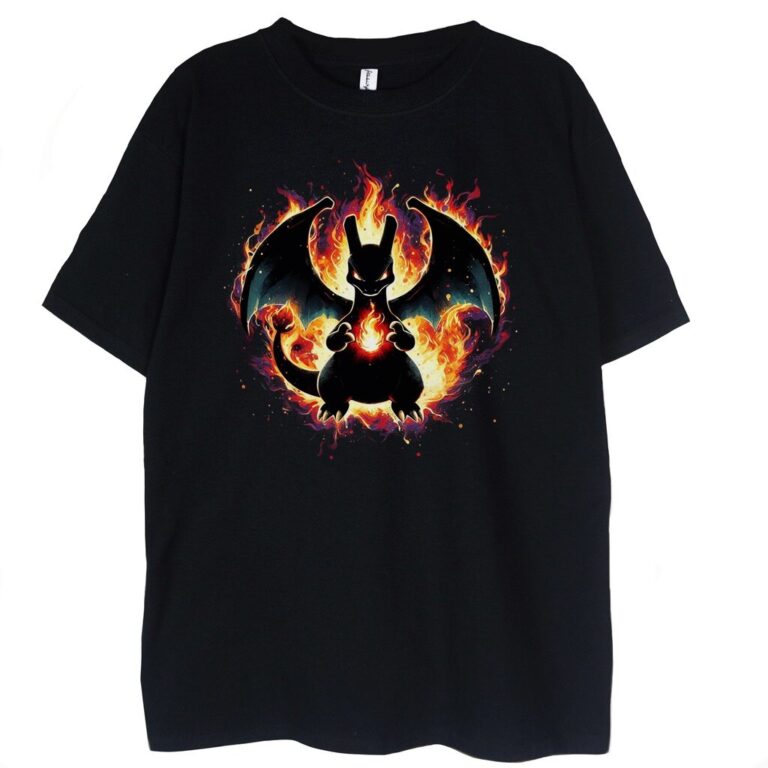 T-shirt Charizard Fire