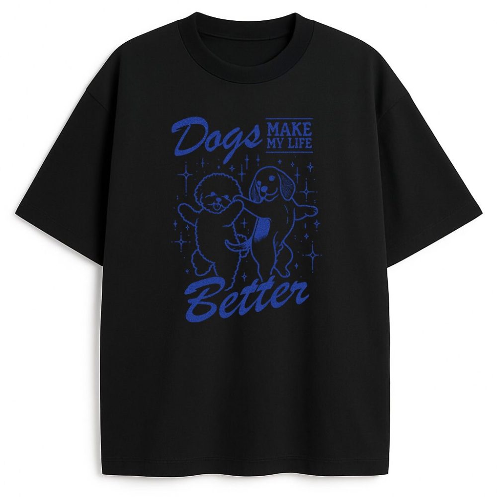 T-shirt Dogs Make My Life Better — zdjęcie 5
