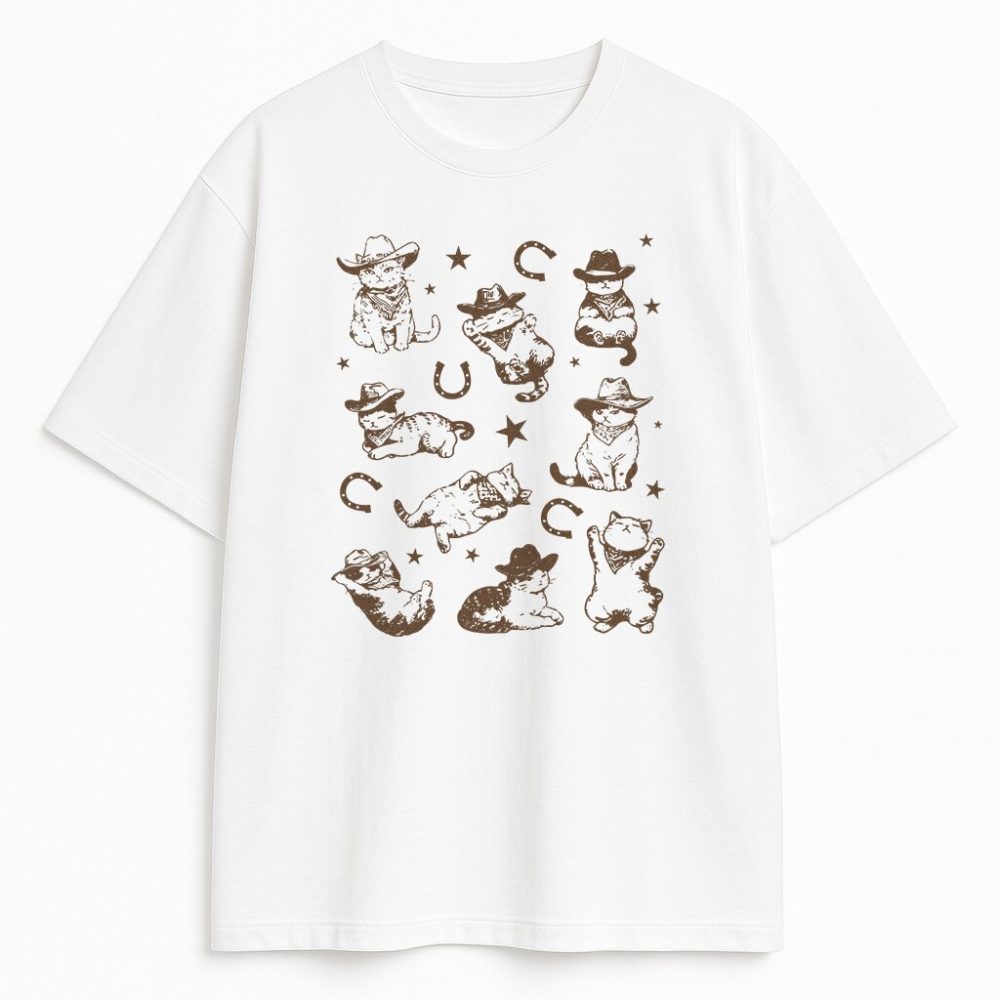 T-shirt Cowboy Cats — zdjęcie 2