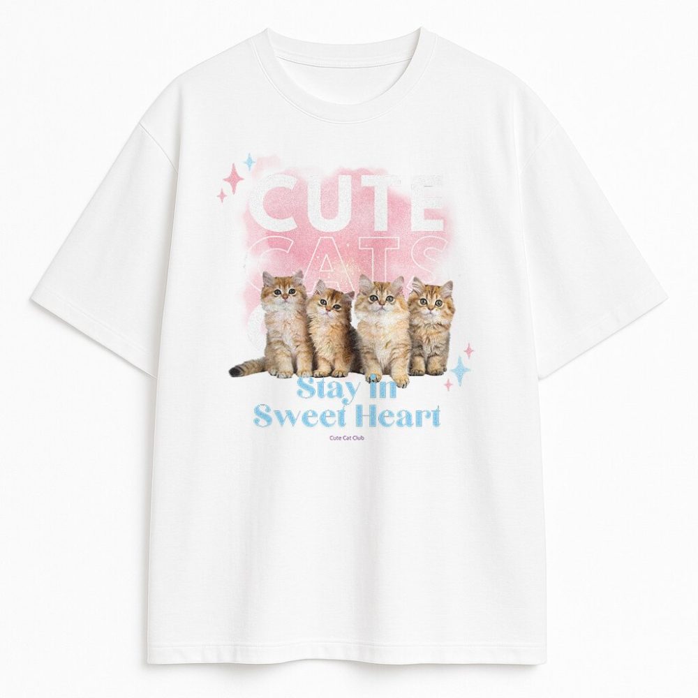T-shirt Cute Cats Club — zdjęcie 2