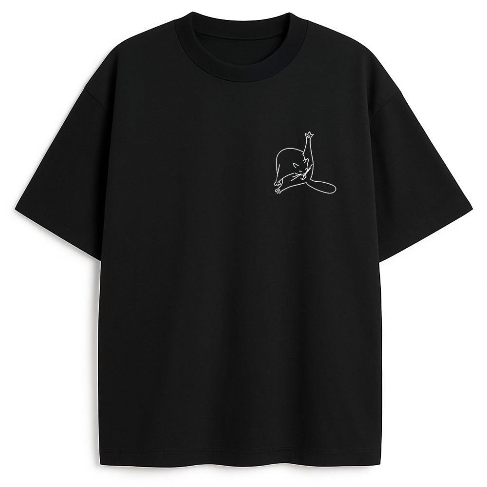 T-shirt Cat Yoga — zdjęcie 2