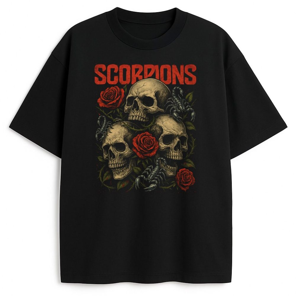 T-shirt Scorpions Skulls — zdjęcie 1