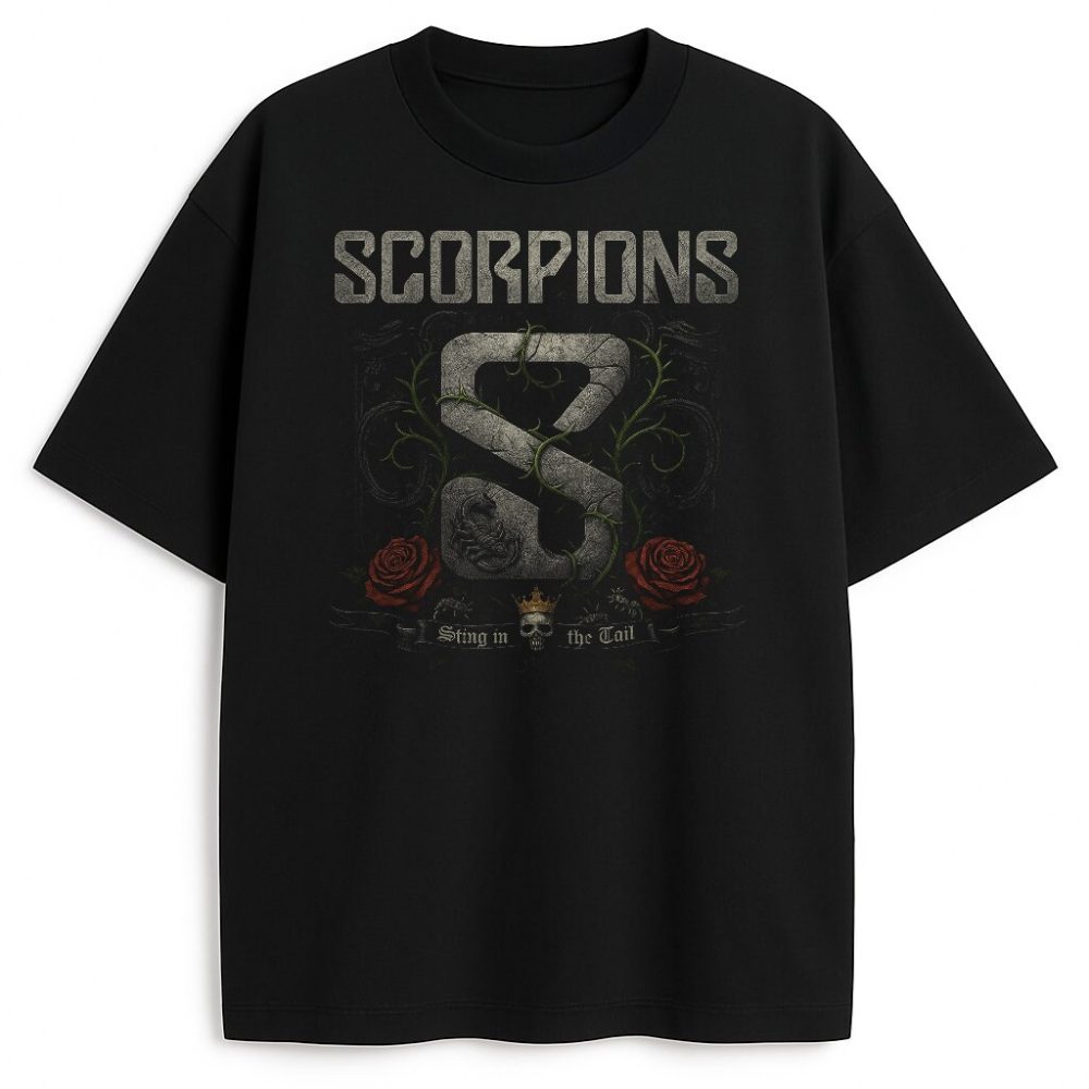 T-shirt Scorpions Sting in The Tail Roses — zdjęcie 1