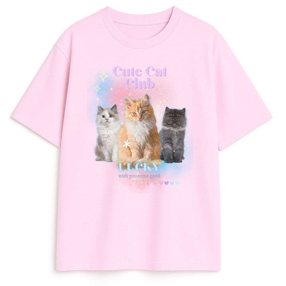 T-shirt Cats Lucky — zdjęcie 4