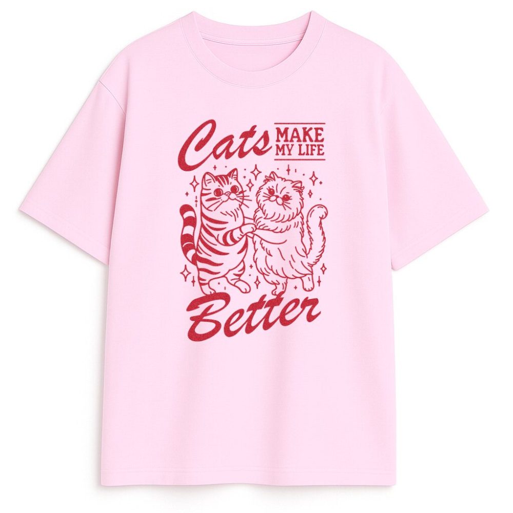 T-shirt Cats Make My Life Better — zdjęcie 1