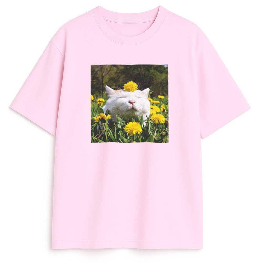 T-shirt Cat Mood Flowers — zdjęcie 4