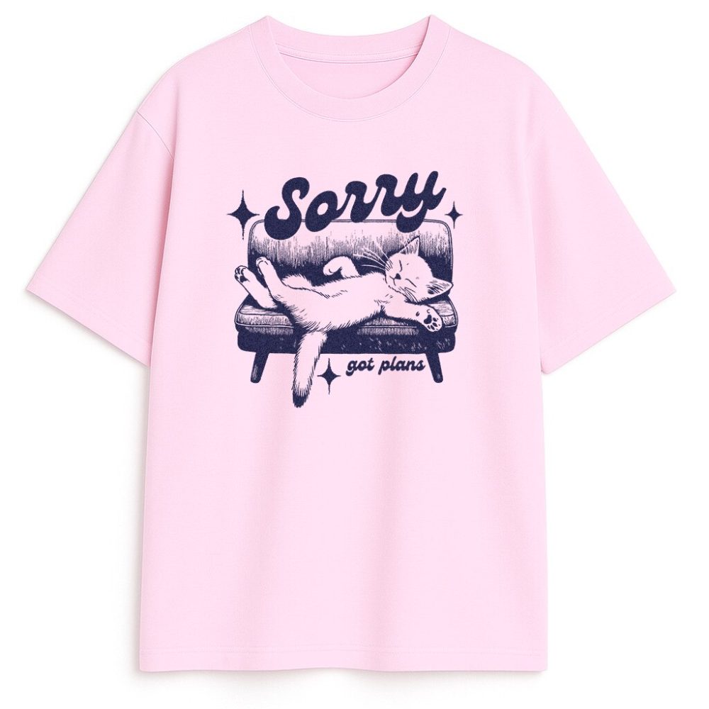 T-shirt Cat Sorry Got Plans — zdjęcie 2