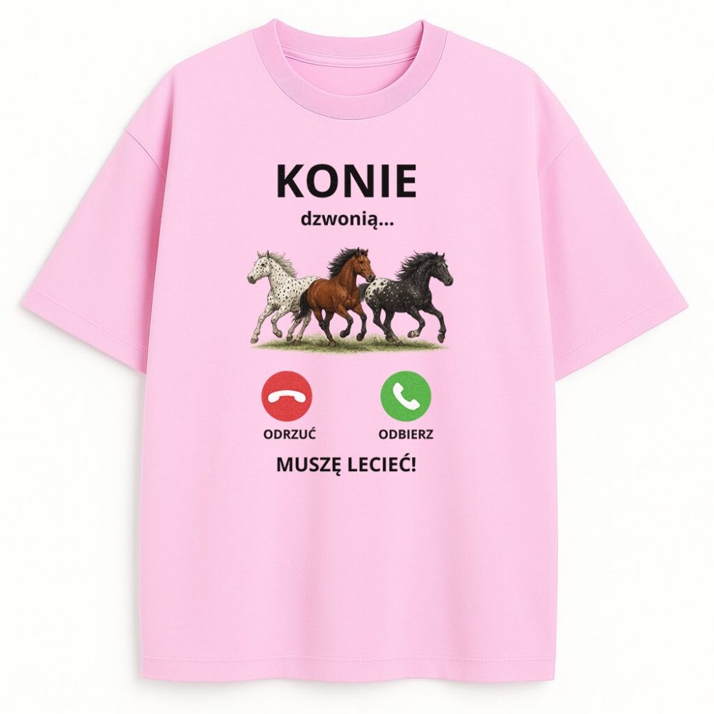 T-shirt Konie Dzwonią Muszę Lecieć — zdjęcie 4