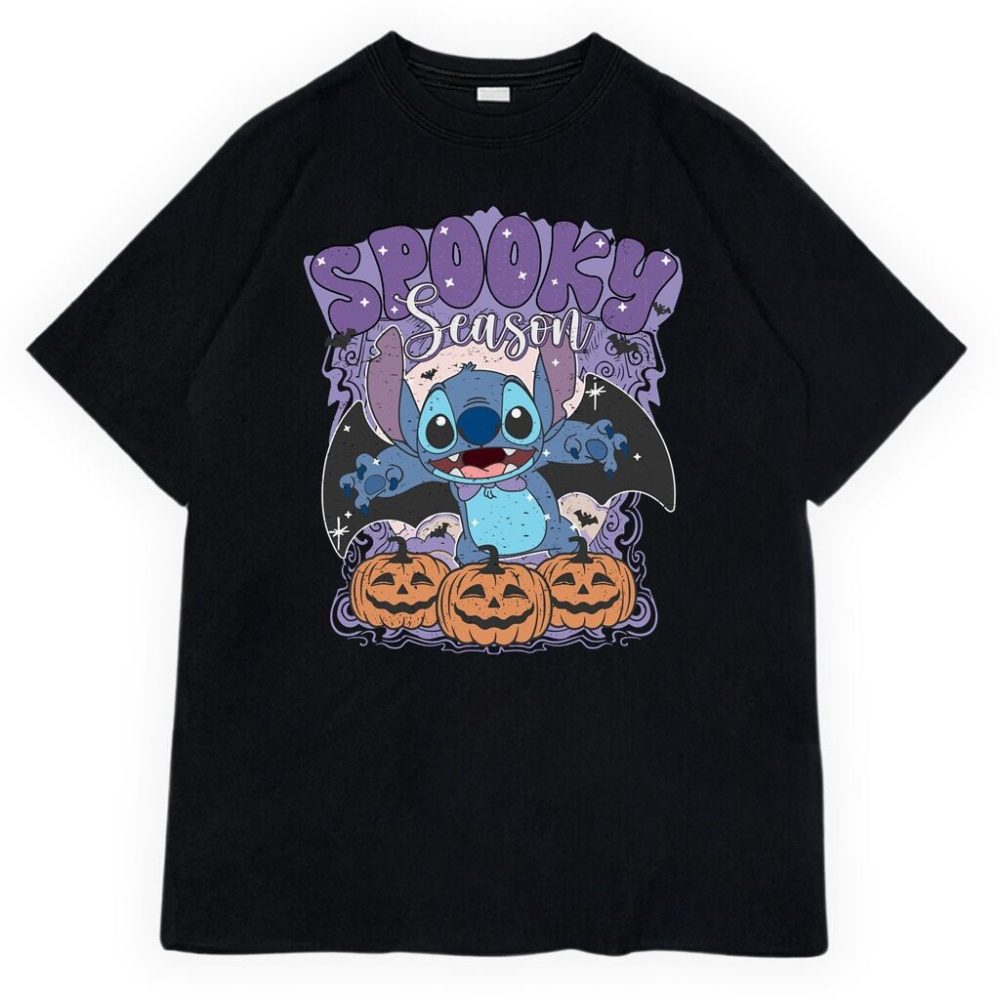 T-shirt Stitch Halloween Bat — zdjęcie 1