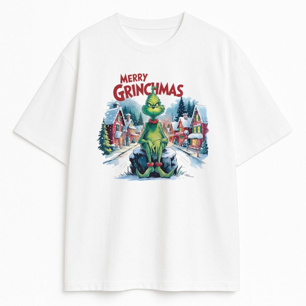 T-shirt Grinch Merry Grinchmas — zdjęcie 1
