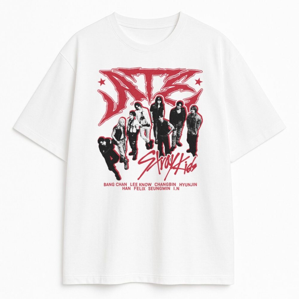 T-shirt Stray Kids Ate Red — zdjęcie 2