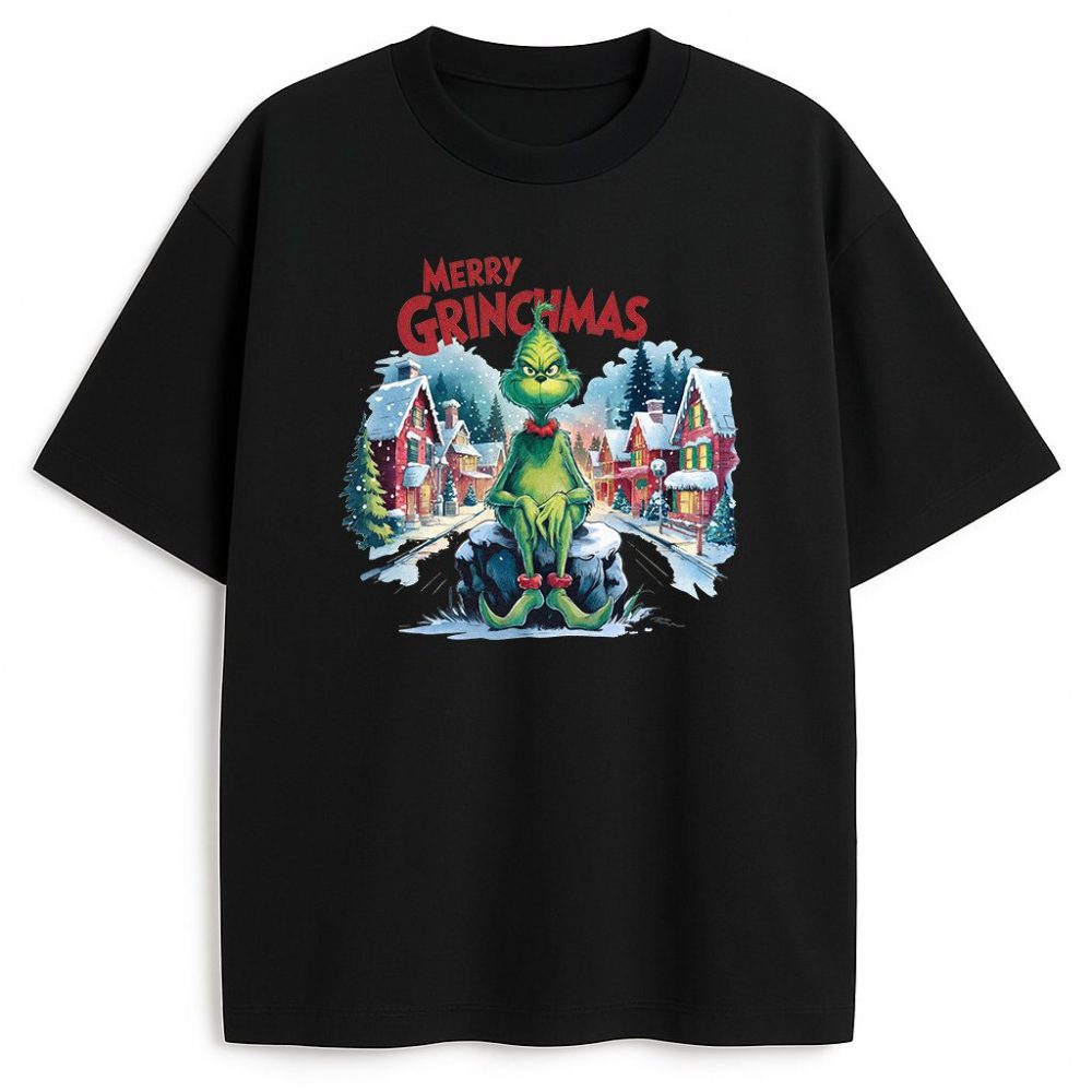 T-shirt Grinch Merry Grinchmas — zdjęcie 4