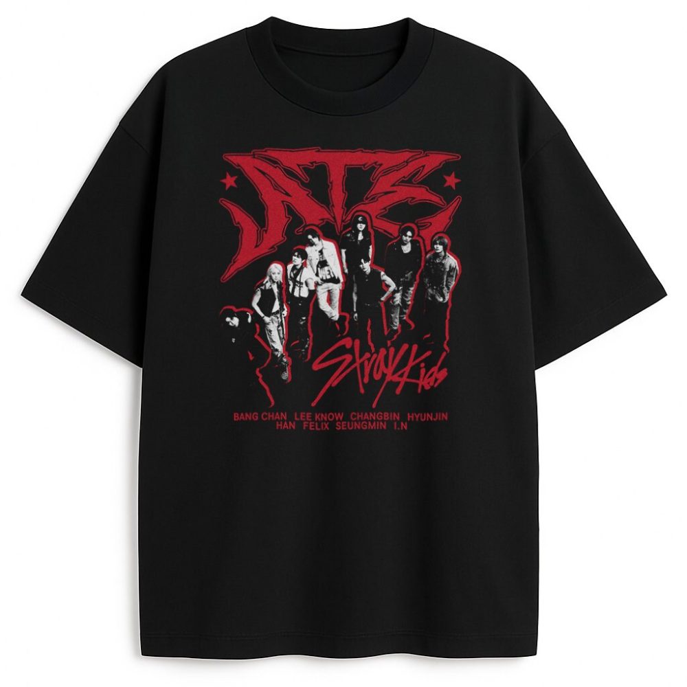 T-shirt Stray Kids Ate Red — zdjęcie 1