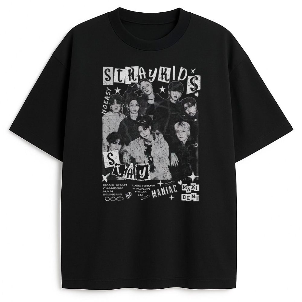 T-shirt Stray Kids Oldschool — zdjęcie 1