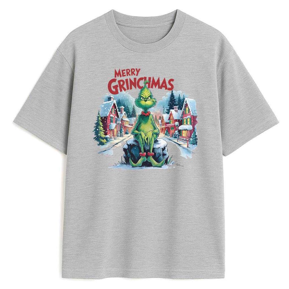 T-shirt Grinch Merry Grinchmas — zdjęcie 2