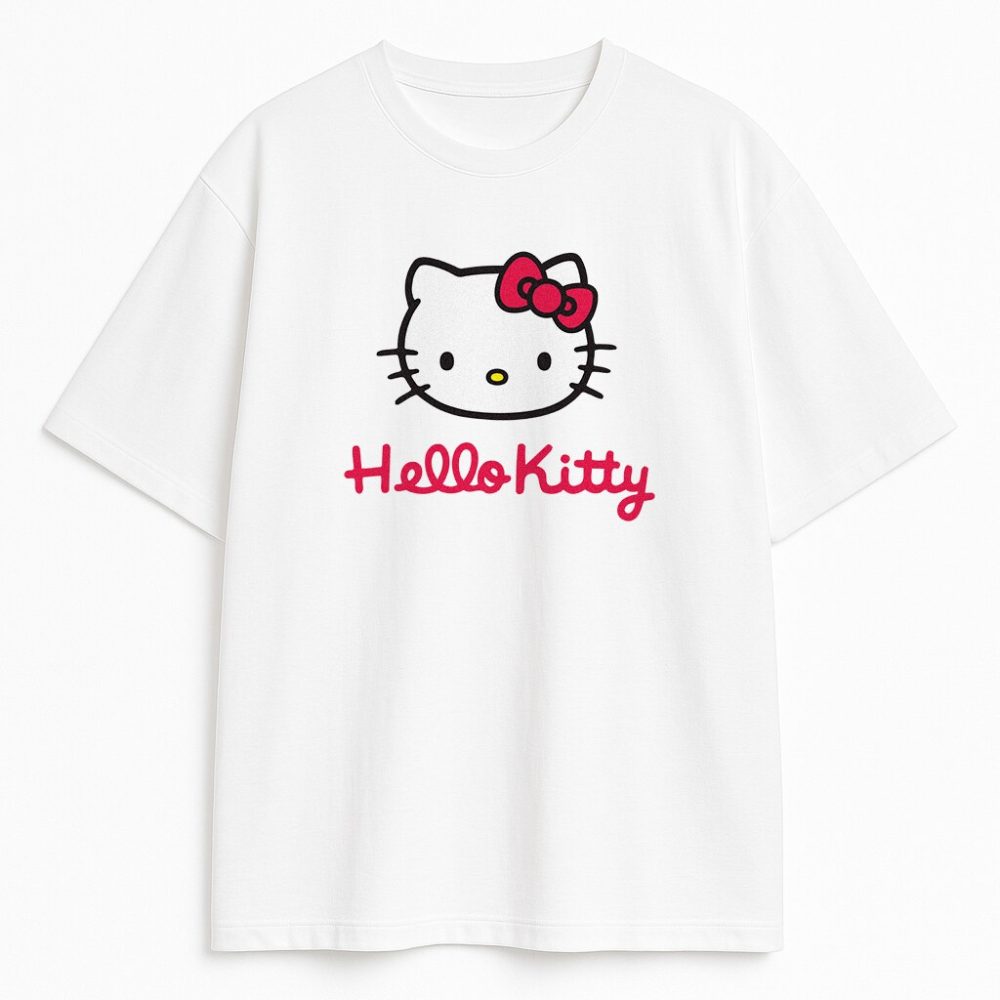 T-shirt Hello Kitty Face Wyprzedaż — zdjęcie 1