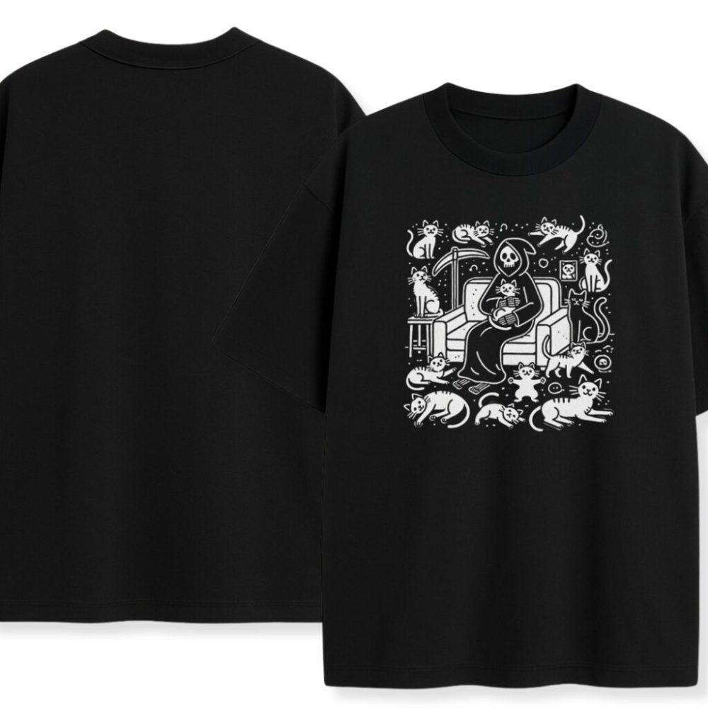 T-shirt Szczęśliwa Kocia Śmiertka — zdjęcie 3