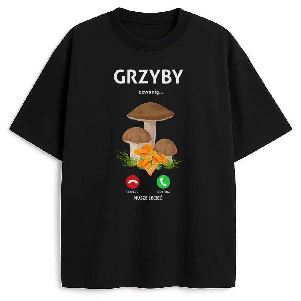 T-shirt Grzyby Dzwonią Muszę Iść — zdjęcie 2
