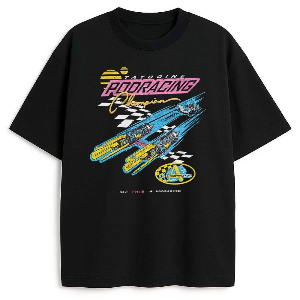 T-shirt Star Wars Tatooine Podracing — zdjęcie 2