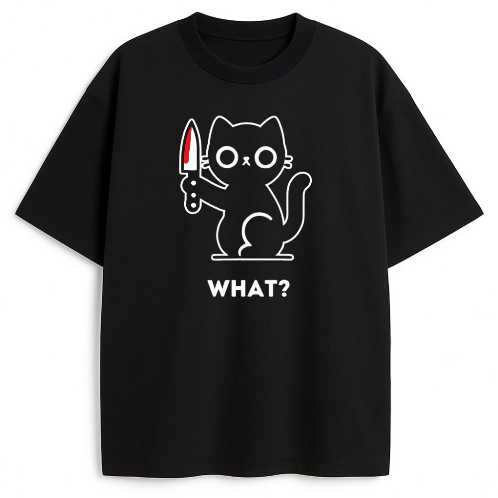 T-shirt What Cat — zdjęcie 1