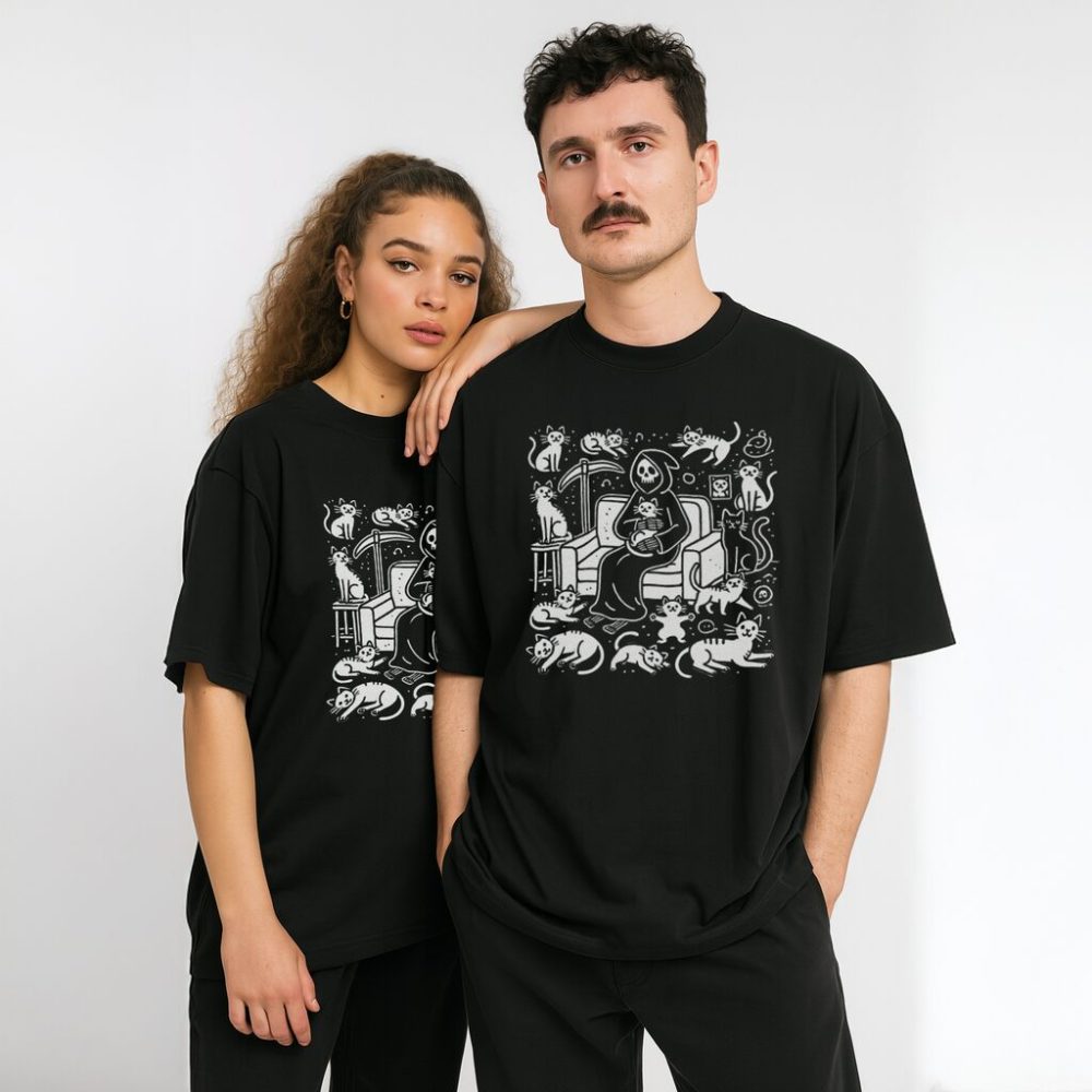 T-shirt Szczęśliwa Kocia Śmiertka — zdjęcie 2